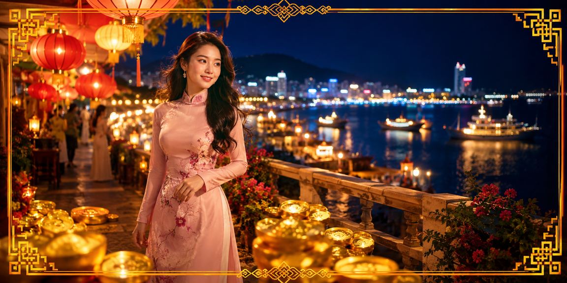 Chợ đêm Vũng Tàu với không khí cá cược casino sôi động về đêm
